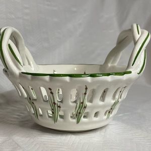 RCCL Portugal hand painted holly basket.